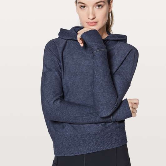 lululemon athletica Tops - Lululemon lead the pack blue hoodie